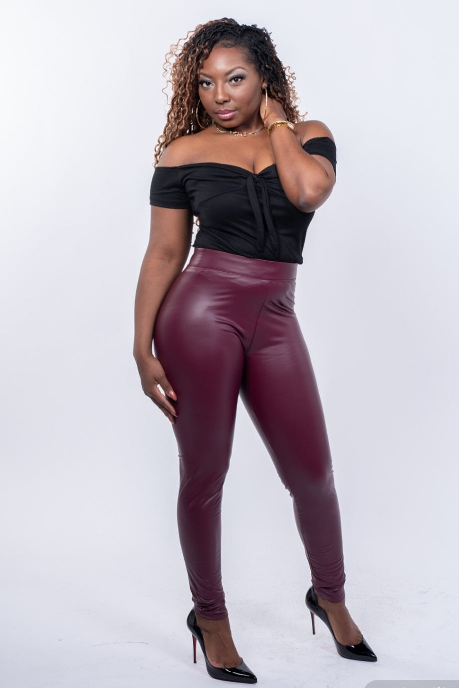 Faux Leather Leggings J. McCray Style Boutique